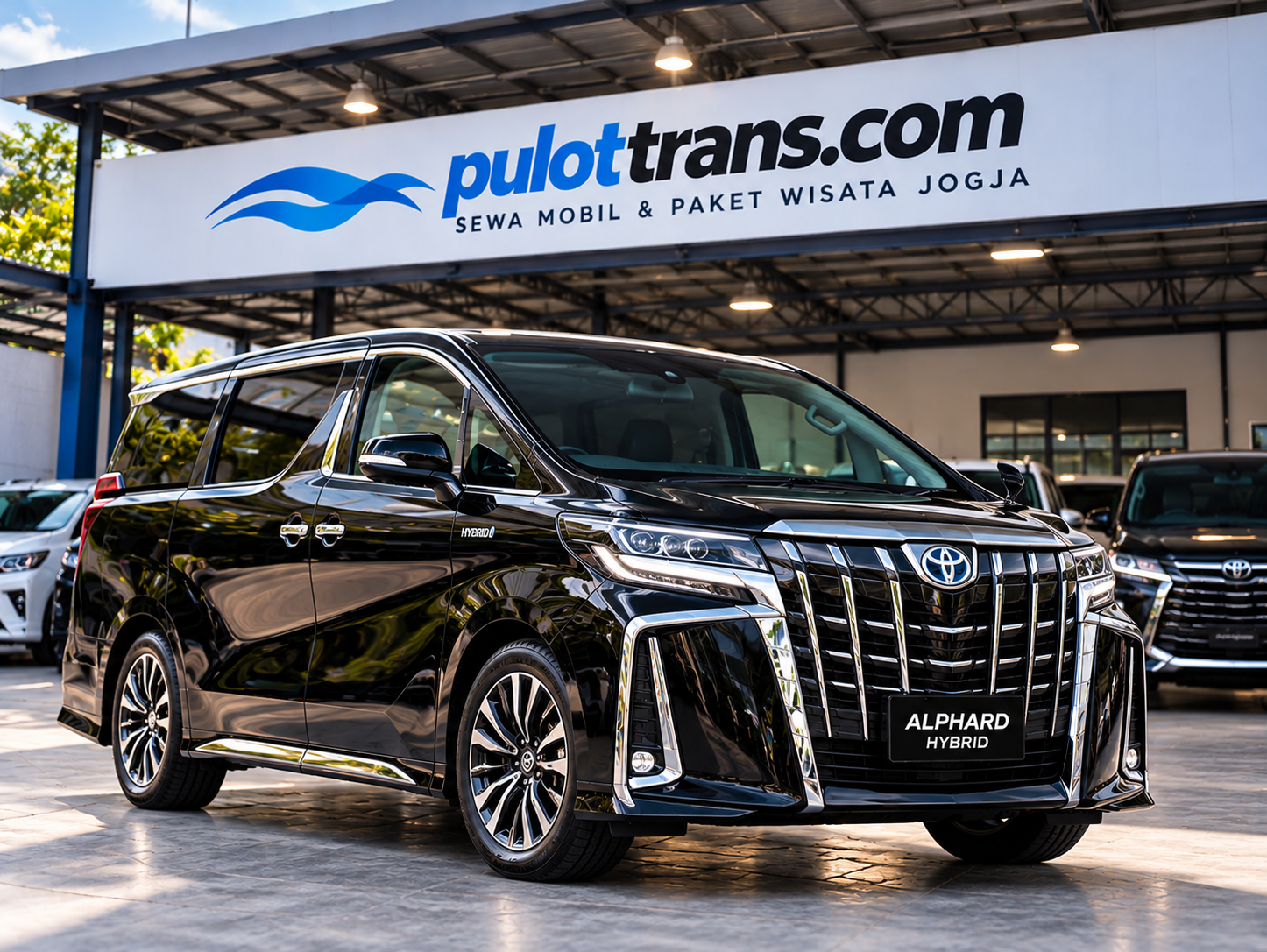 Toyota Alphard Hybrid di Showroom Modern
